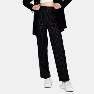 NWT Topshop black wide leg pant